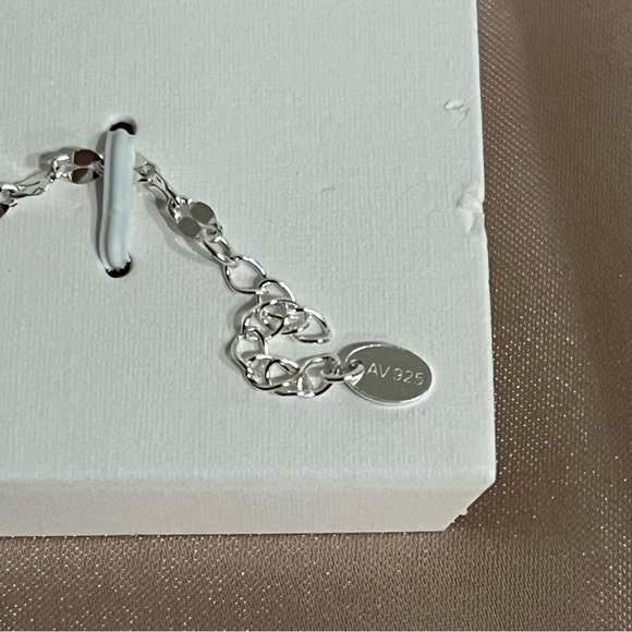 Argento Vivo Sterling Silver Disc Line Bracelet 7” NWB Dainty & Lightweight - Picture 3 of 10